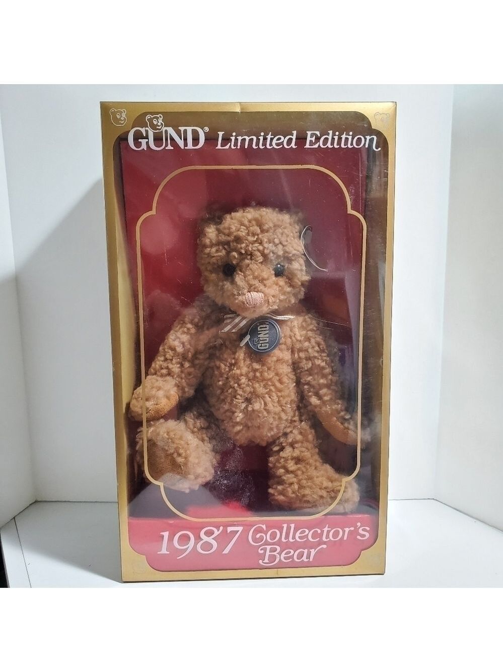 NIB vtg GUND Limited Edition Collector's Bear 1987